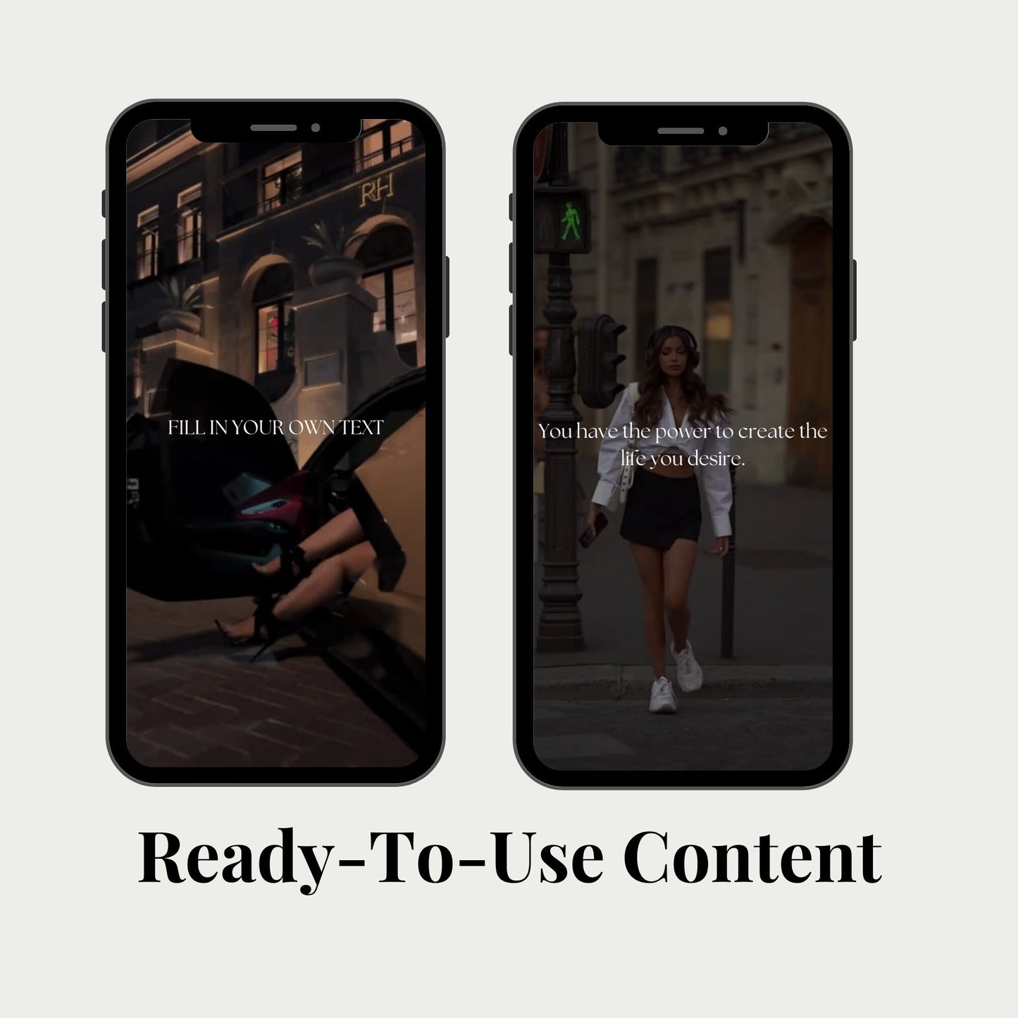 100 Motivational Quotes Faceless Women Reels, Videos Instagram, TikTok, Canva template PLR Master Resell Rights, Digital Marketing Video