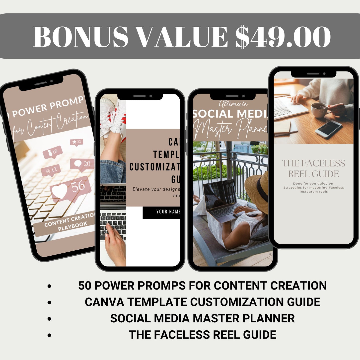 100 Inspirational Faceless Instagram Video Reels Bundle TikTok PLR | Master Resell Rights Done For You Content