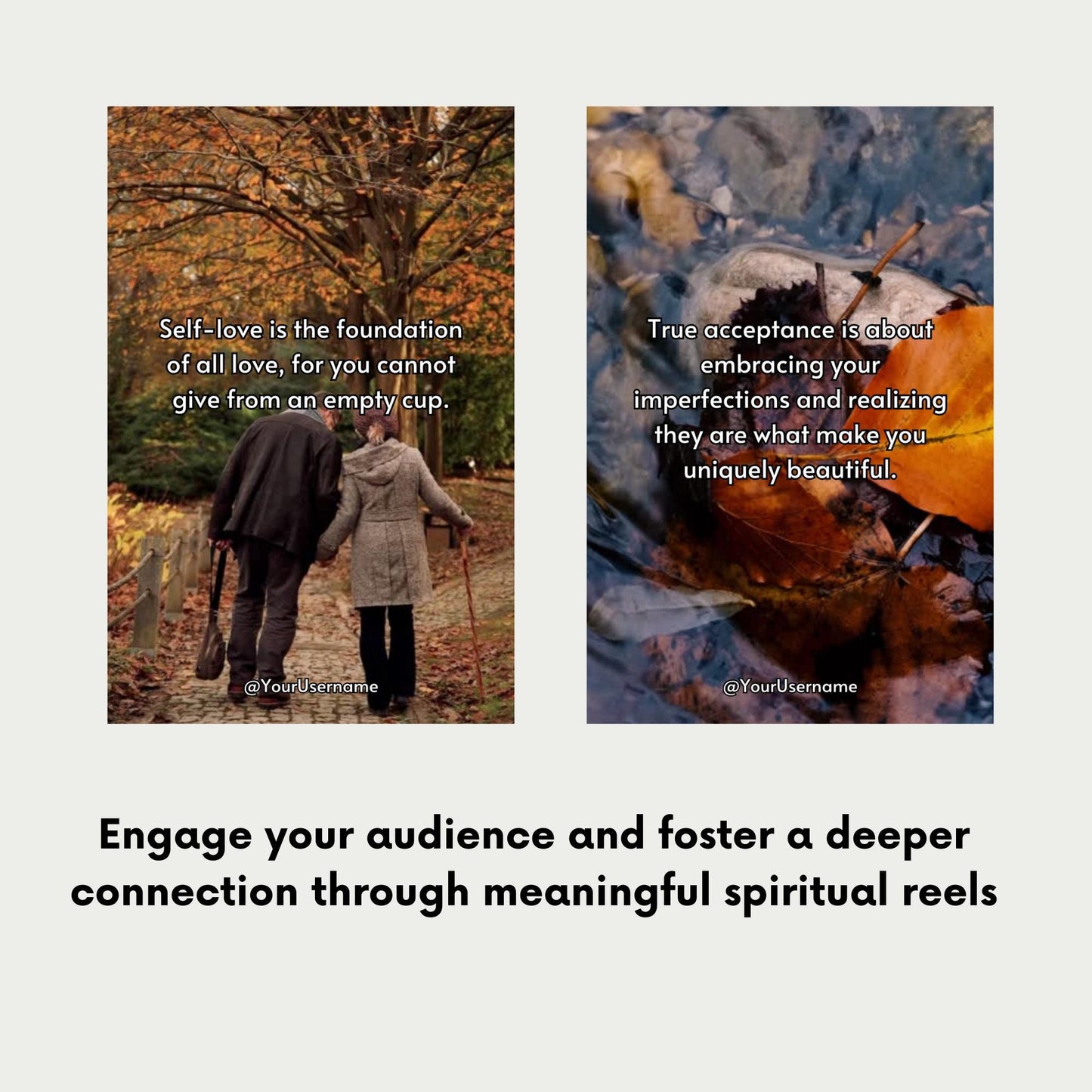 Self-Love & Acceptance Video Reels for TikTok | PLR with MRR for Personal Growth, Mindset, Mindfulness Coaches | Instant Digital Download
