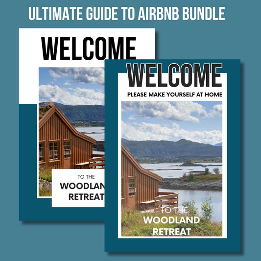Ultimate Airbnb Bundle Pack Template Guide to Airbnb, 20 Airbnb Printable signs Host Welcome Pack Host Checklist manage your Airbnb remotely