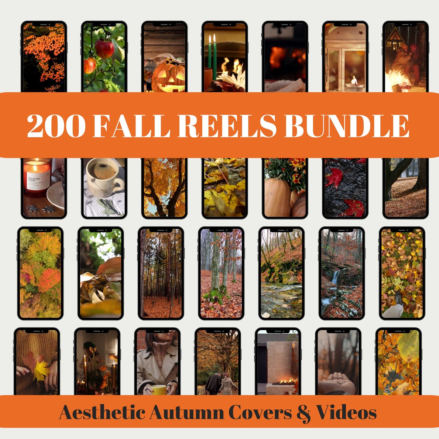 Autumn PLR Bundle Faceless Reels, Photos & Seasonal Videos for Instagram, TikTok | Master Resell Rights Included