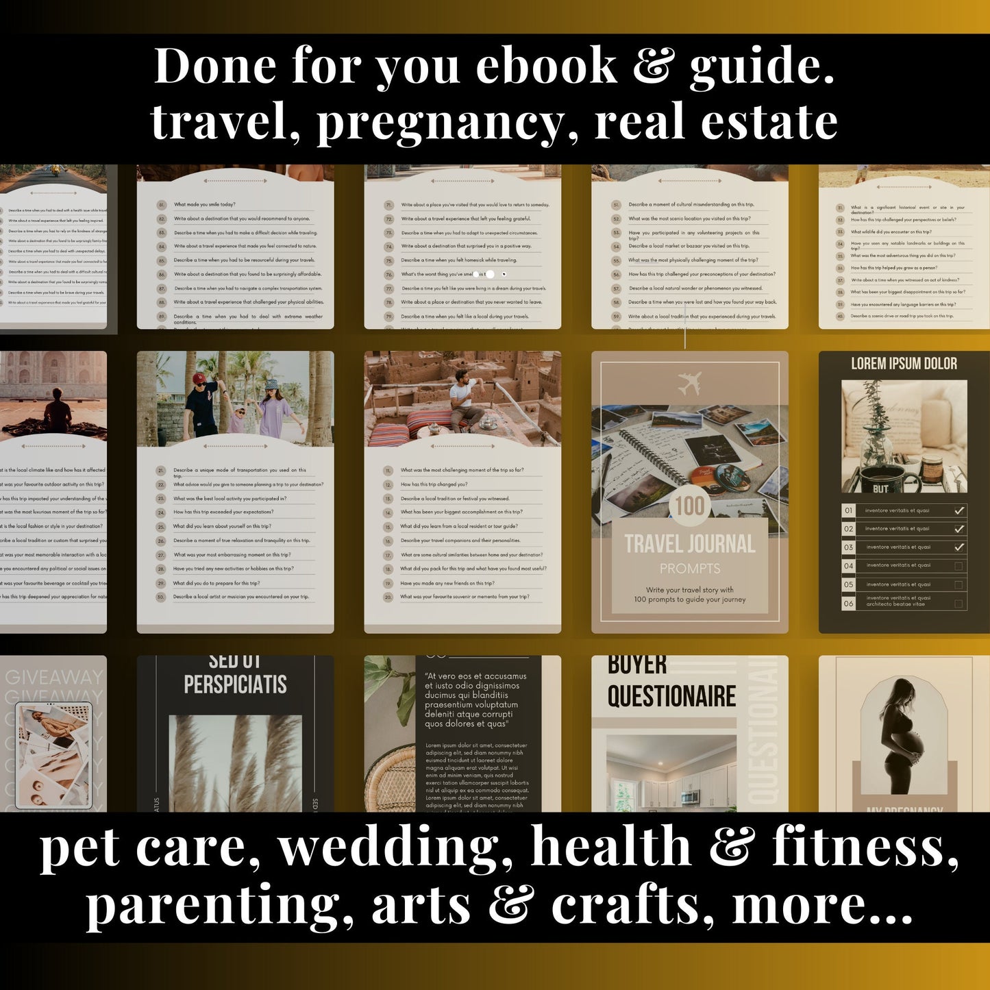 PLR MRR Bundle, 19 niches ebooks, guides, journals, templates, create passive income, done for you. Digital niches