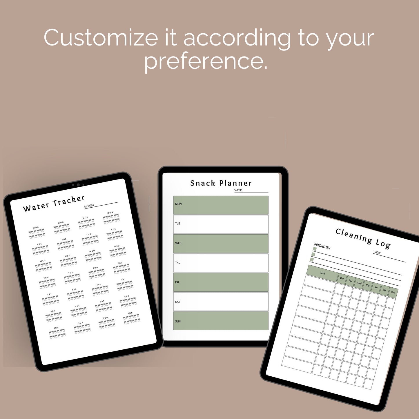 PLR Work From Home Planner, Organize your personal and work life, easy to customize, done for you templates, plan and navigate your workdays