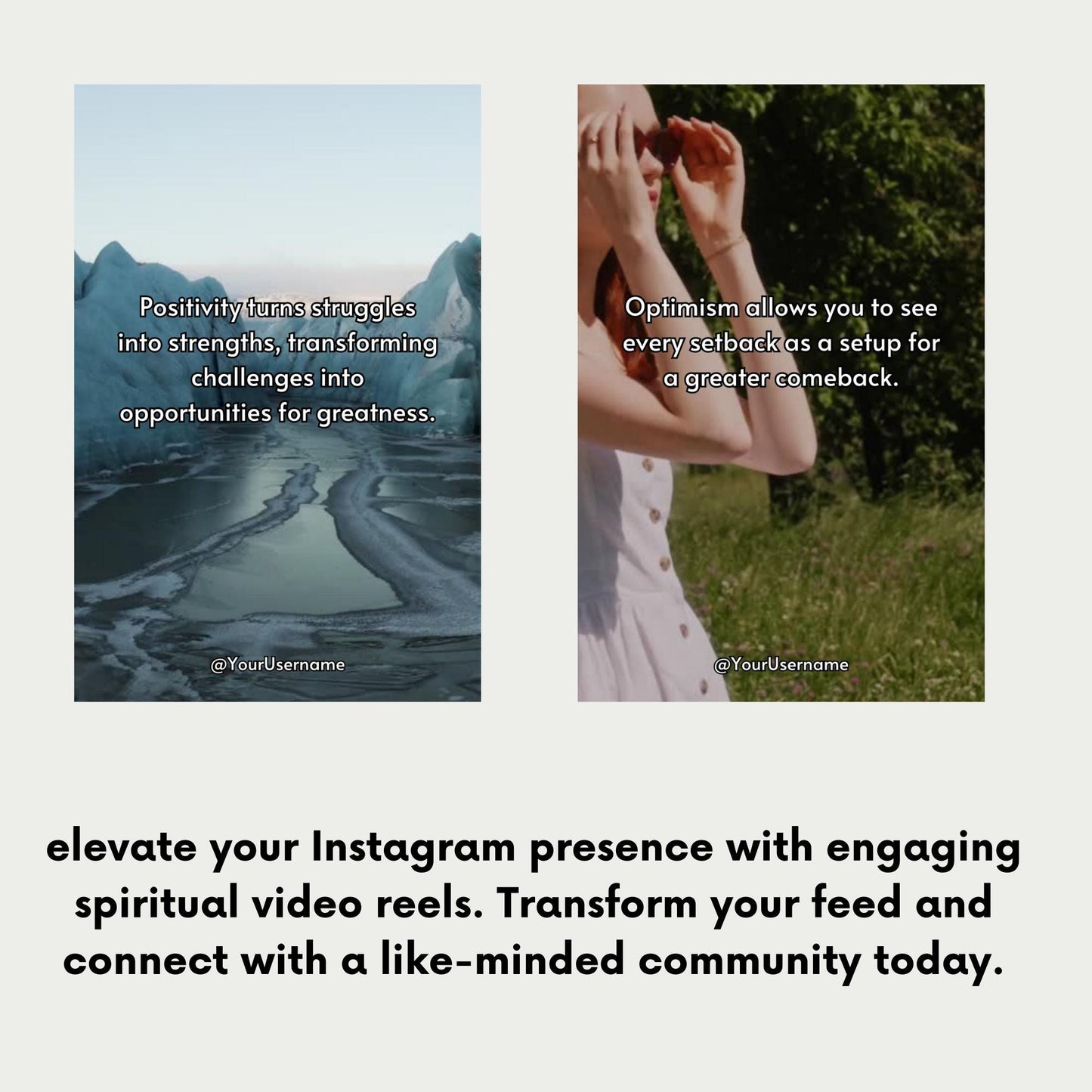PLR  50 Positivity and Optimism Video Reels  TikTok PLR | MRR Master Resell Rights, mindfulness, mindset, personal growth