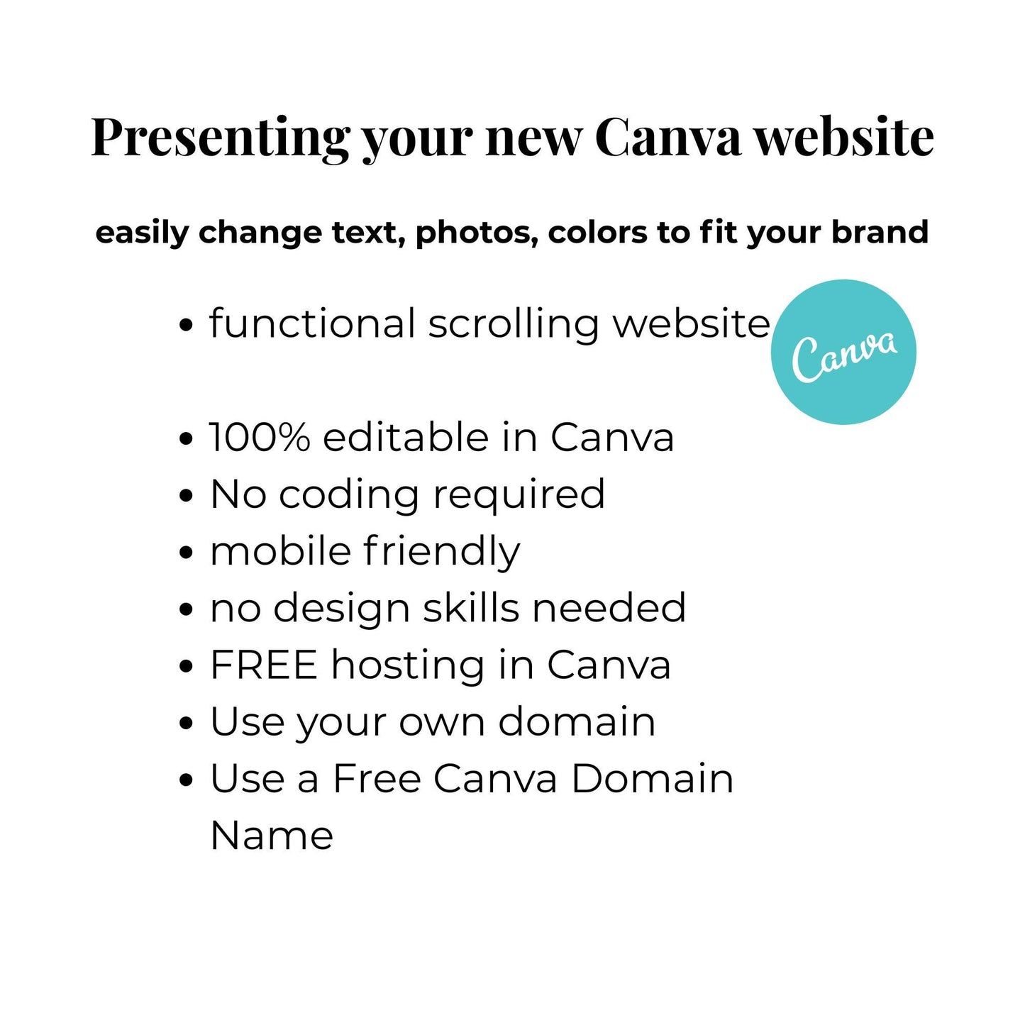 Real Estate Canva Website Template With Video Features, Open House Landing Page, Lead Magnet, Modern Canva Website Template, Instagram,