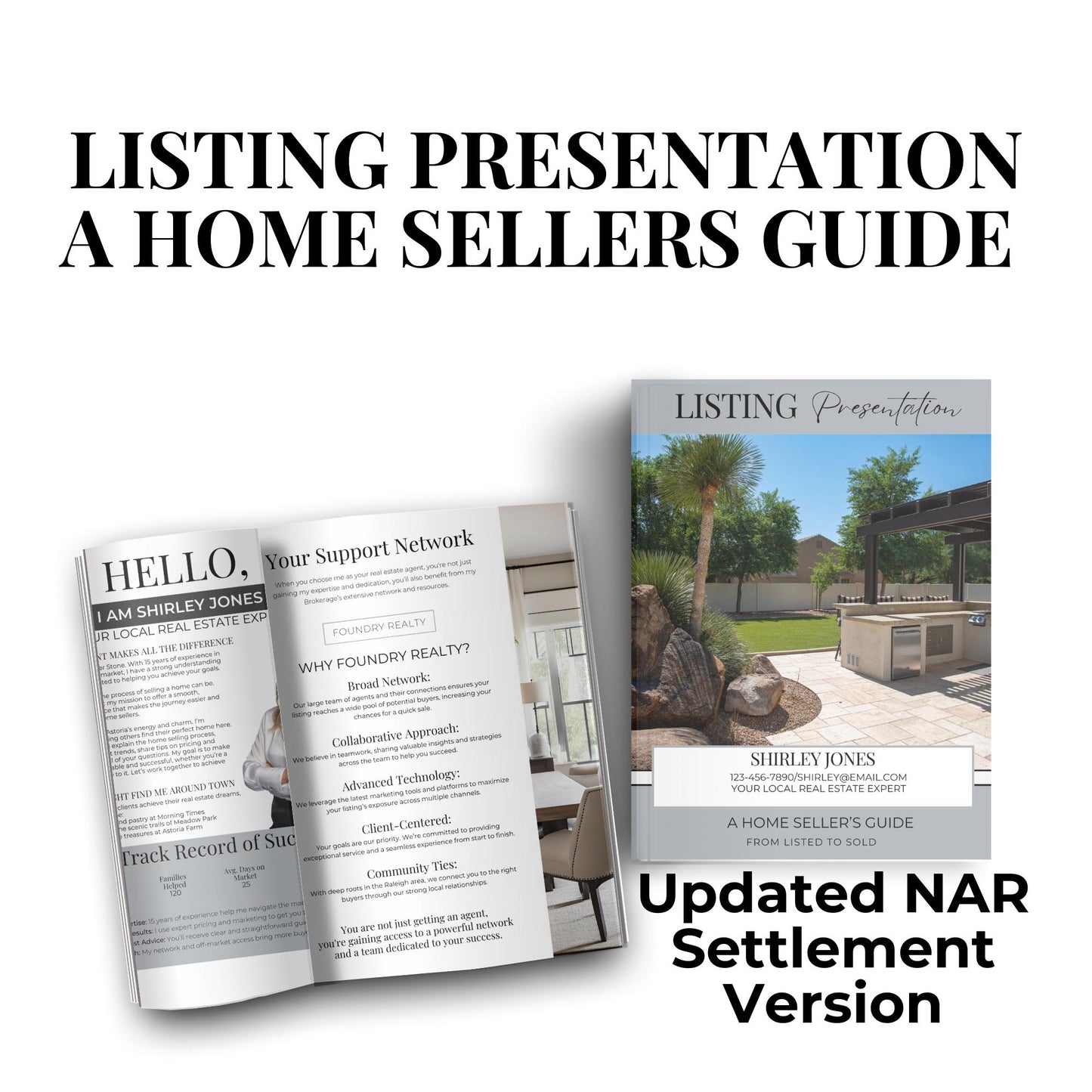 Open House Listing Presentation 43 Pages Template, NAR Settlement Real Estate Agent, Real Estate Canva Template, Listing Brochure,