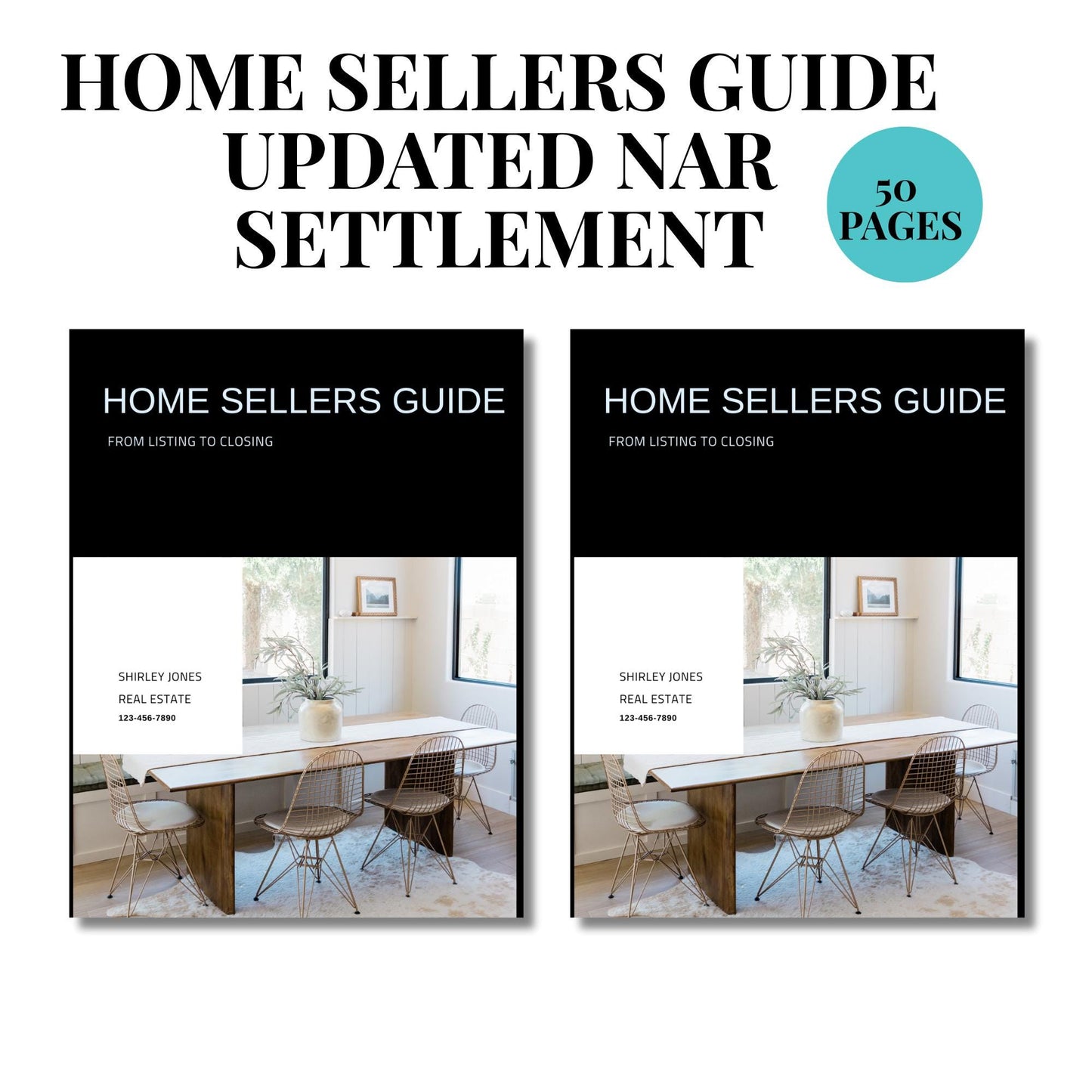 Real Estate Agents Seller Guide Template Updated With Nar Settlement, Real Estate Marketing, Home Seller Process, Edit in Canva